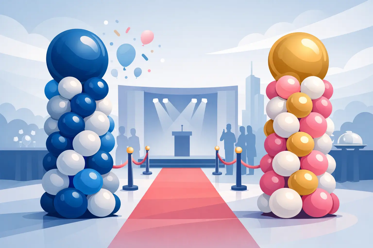 balloon columns for events, Balloon Columns for Events That Stand Out, Singapore Balloon Decoration Services - Balloon Workshop and Balloon Sculpting